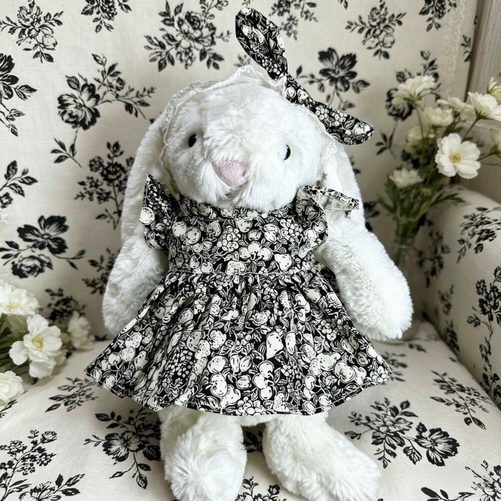 Medium Bartholomew Bear/Bashful Bunny cute clothes outfits–Blossom Ruffle Dress